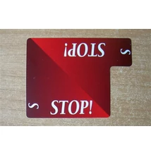 Stop Card - 100% plastic (Lion licitkártya készlethez, Stop kártya)