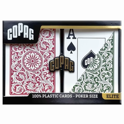 COPAG Elite (Green/Burgundy) kártya, Jumbo index, dupla csomag