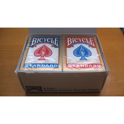 Bicycle 808 Rider Back Standard Gold kártya, 6-pack (3 piros + 3 kék)