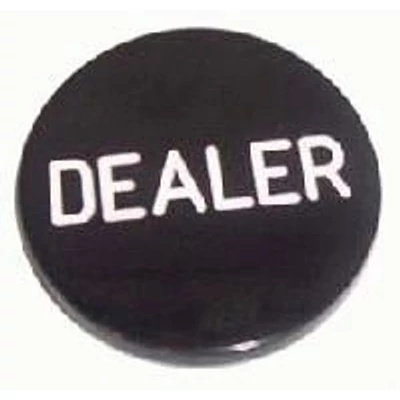 Black Dealer Button (fekete osztógomb pókerhez)