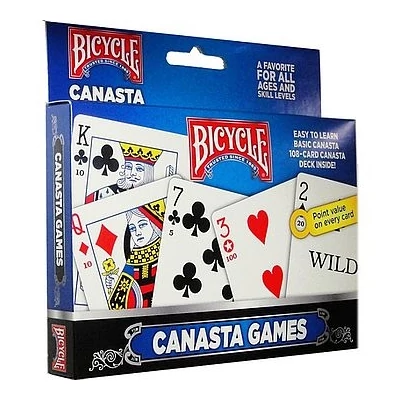 Bicycle Canasta Games - Kanaszta kártya készlet, 2 csomagos