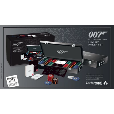 James Bond Luxury Poker Set (300 db-os exclusive zsetonkészlet)