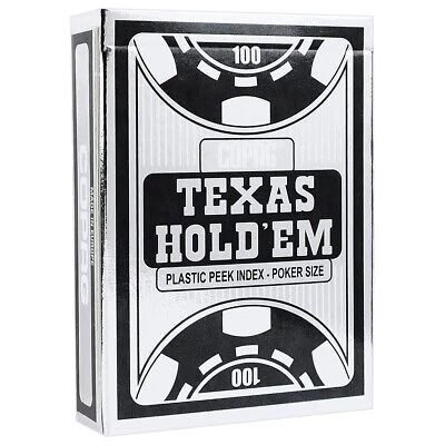 COPAG Texas Hold 'em Silver Poker (Dual index) kártya - Fekete, 1 csomag